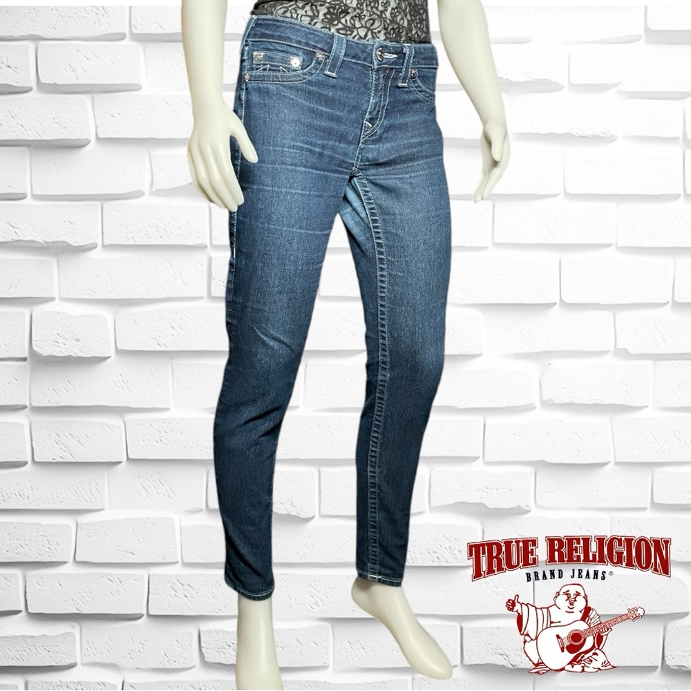 True Religion Jean Legging Basic Allover Natural Size 29